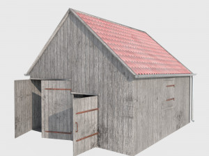 Wooden shed Modelo 3D