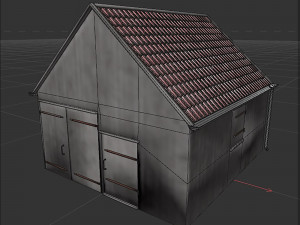 Wooden shed Modelo 3D