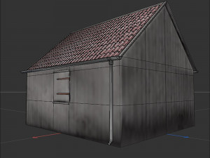 Wooden shed Modelo 3D