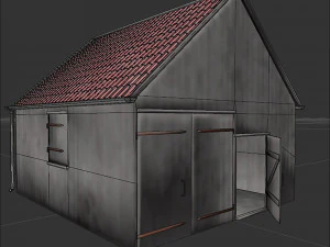 Wooden shed 3D Model