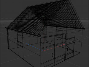 Wooden shed Modelo 3D