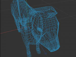 Brown and white cow 3D Model