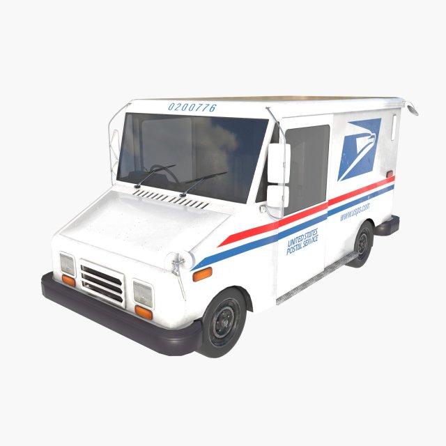 Grumman LLV USA post Modello 3D .c4d .max .obj .3ds .fbx .stl .blend