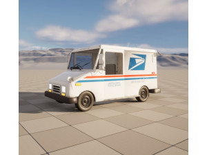 Grumman LLV USA post Modello 3D