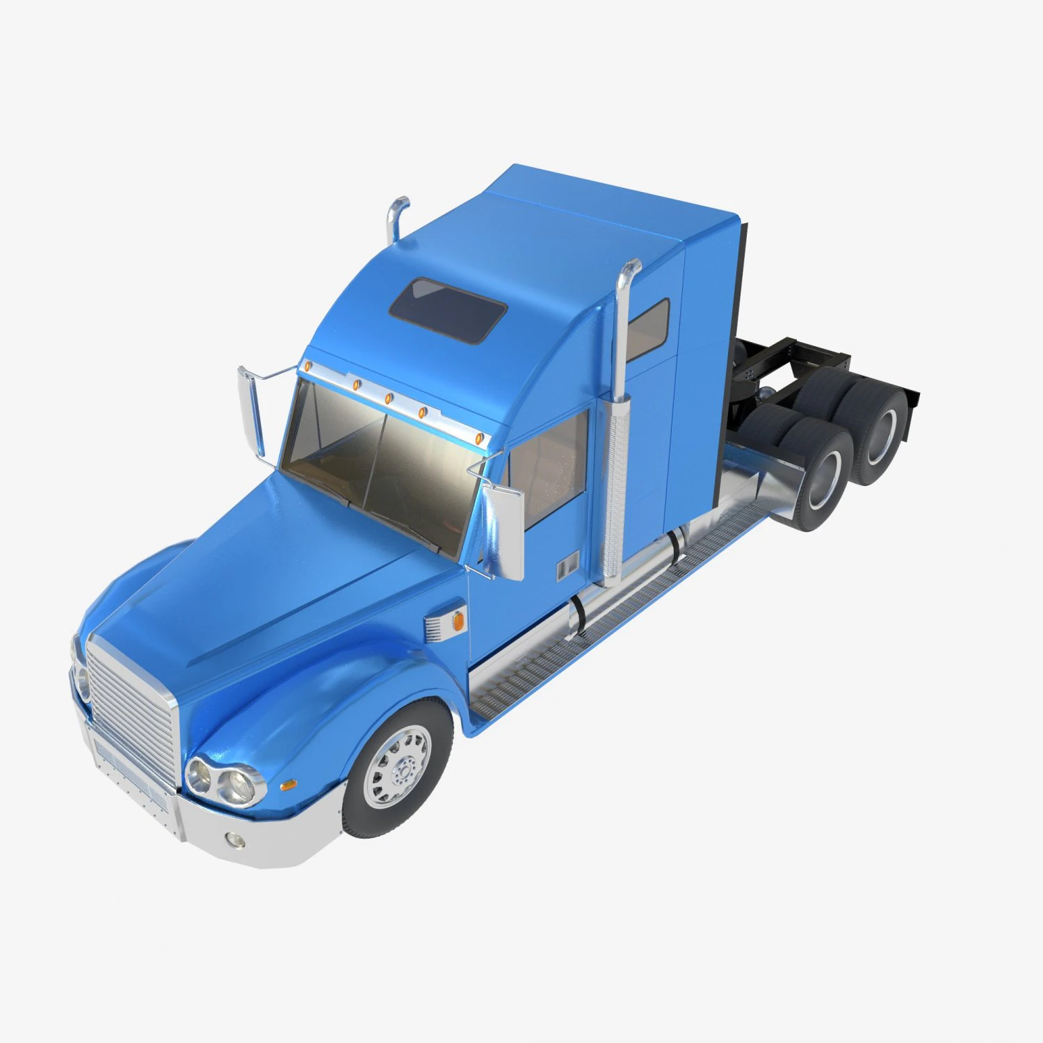 Freightliner Coronado 3D Model .c4d .max .obj .3ds .fbx .stl .blend