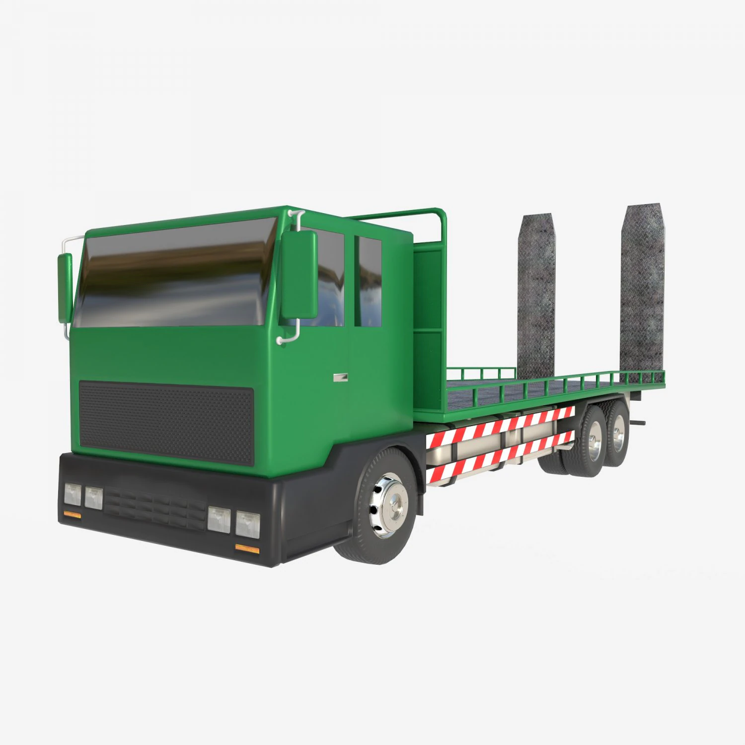 Platform truck 3D Model .c4d .max .obj .3ds .fbx .stl .blend