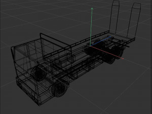 Platform truck Modelo 3D