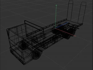 Platform truck 3D Model