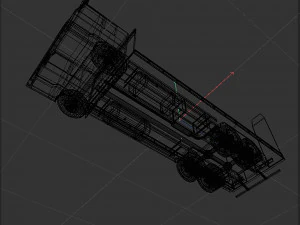 Platform truck 3D Model