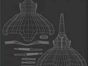 Space mosquito version B 3D Model