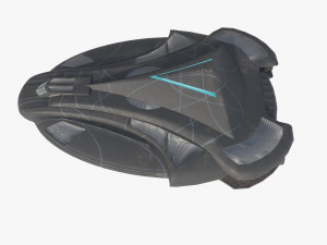 Battleship alkesh 3D Model