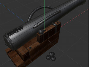 Cossack mortar Model 3D