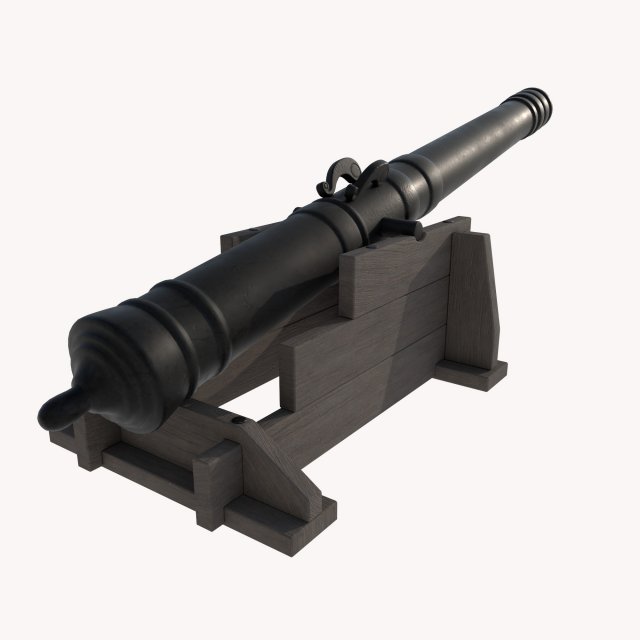 Cossack mortar1 3D Model .c4d .max .obj .3ds .fbx .stl .blend 
