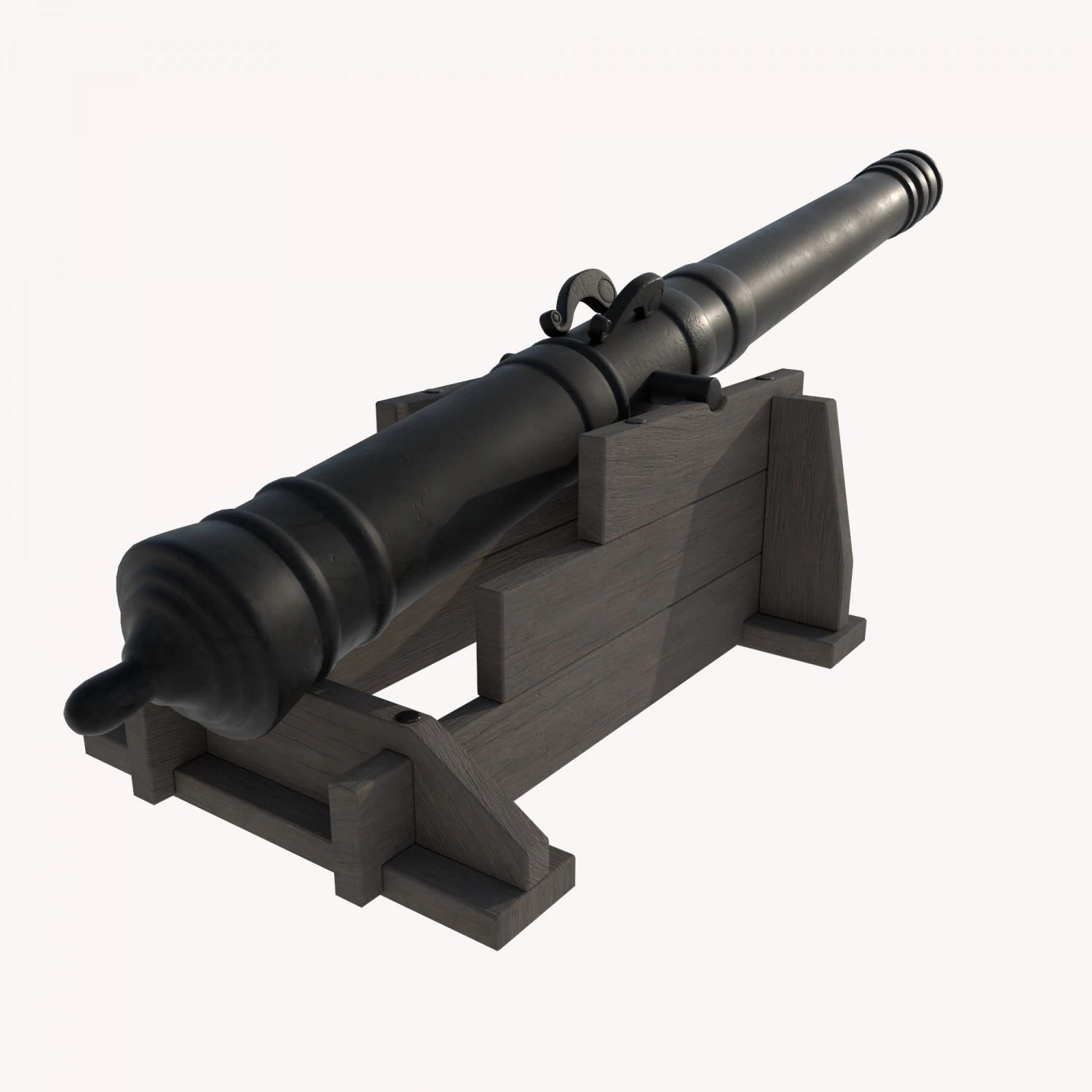 Cossack mortar1 3D Model .c4d .max .obj .3ds .fbx .stl .blend 