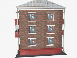 House red brick 3D 모델