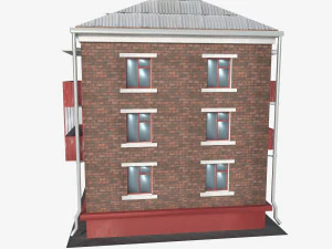 House red brick 3D Model