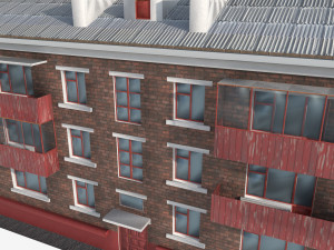 House red brick 3D 모델