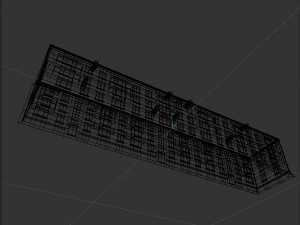 Residential building with tiles on the facade Model 3D