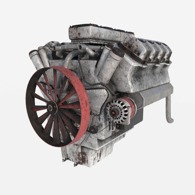 Engine old 3D Model .c4d .max .obj .3ds .fbx .stl .blend 