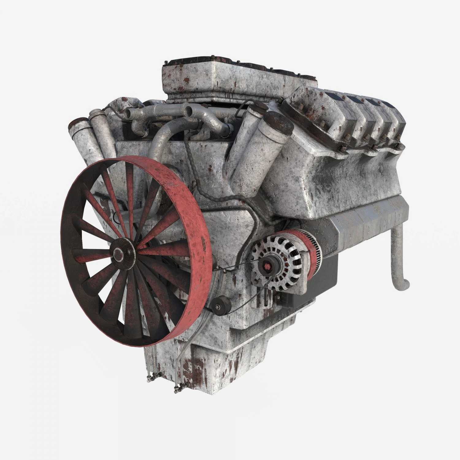 Engine old 3D Model .c4d .max .obj .3ds .fbx .stl .blend 