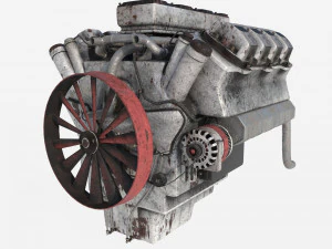 Engine old 3D Model