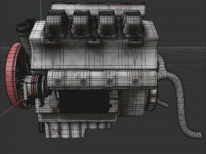 Engine old 3D Model