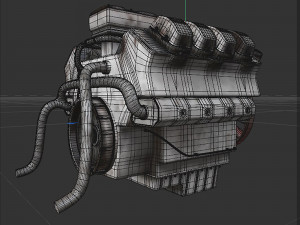 Engine old 3D Model