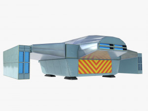 Space cargo ship 3D Model