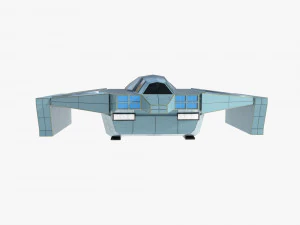 Space cargo ship 3D Model