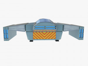Space cargo ship 3D Model