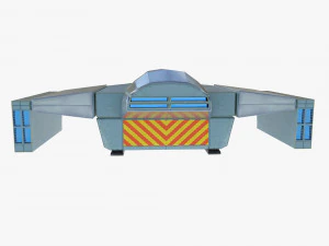 Space cargo ship 3D Model