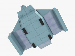 Space cargo ship 3D Model