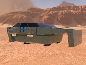 Space cargo ship 3D Model