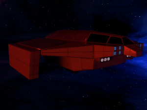 Space cargo ship 3D Model