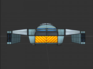 Space cargo ship 3D Model