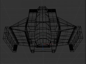 Space cargo ship 3D Model