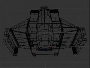 Space cargo ship 3D Model