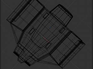 Space cargo ship 2 3D-Modell