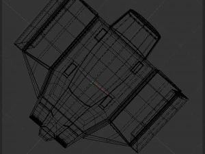 Space cargo ship 2 3D Model