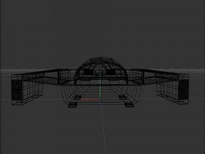 Space cargo ship 2 3D-Modell