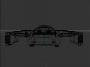 Space cargo ship 2 3D Model