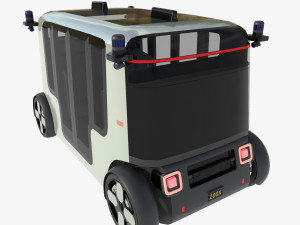 Unmanned taxi 3D Model