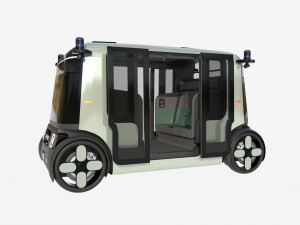 Unmanned taxi 3D Model