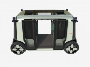 Unmanned taxi 3D Model