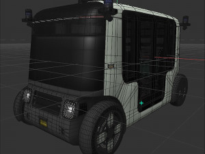 Unmanned taxi 3D Model