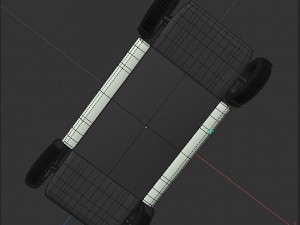 Unmanned taxi 3D Model