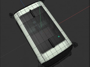 Unmanned taxi 3D Model