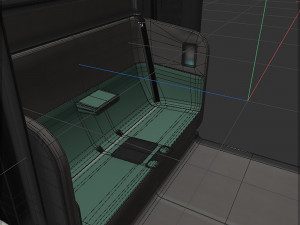 Unmanned taxi 3D Model