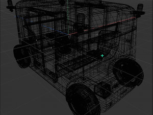 Unmanned taxi 3D Model