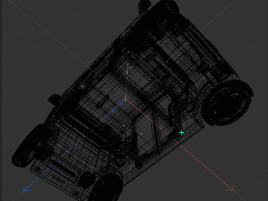 Unmanned taxi 3D Model